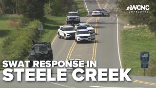 Steele Creek standoff that started early Saturday morning still ongoing