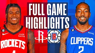 ROCKETS vs CLIPPERS FULL GAME HIGHLIGHTS | JANUARY 16, 2023 ROCKETS vs CLIPPERS HIGHLIGHTS NBA 2K23