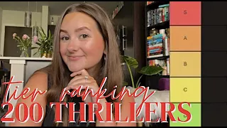 TIER RANKING EVERY THRILLER I'VE EVER READ | 200 thriller book recommendations 2022