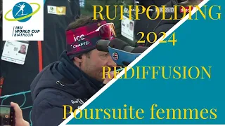 BIATHLON 2024 POURSUITE FEMMES RUHPOLDING 2024