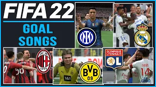 FIFA 22 | ALL 19 GOAL SONGS ft. NEW MUSIC & MORE