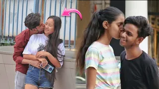 Girl's Kiss on my cheeks with twist ( ki$$ing prank ) || Pappu Prankster