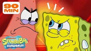 SpongeBob | 90 MINUTEN Streitereien zwischen SpongeBob und Patrick! 💥 | SpongeBob Schwammkopf