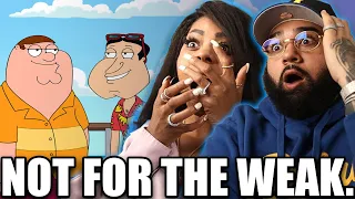 Family Guy Roasting All Countries - FAMILY GUY IS RECKLESS! - BLACK COUPLE REACTS