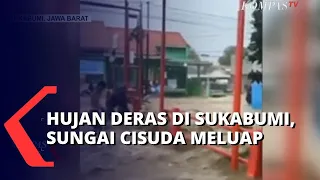 Banjir Luapan Sungai Cisuda di Sukabumi, 5 Rumah Warga Rusak dan 1 Lansia Meninggal Dunia