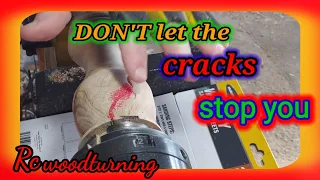 wood turning - don't let the cracks (stop you)