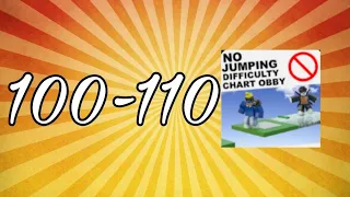 Как пройти 100-110 в No Jumping Difficulty Chart Obby