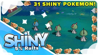 [Live] 31 Shiny Pokemon for a 5% Ralts via Horde Hunting!