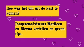 Hoe kom ik uit de kast? Jongerenadviseurs Marileen en Aleyna van JouwGGD vertellen erover!