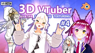 Making 3D VTuber Avatar Ghost From Scratch! PART #4 Texturing Hoodie Ver. FINAL TIMELAPSE SHOWCASE