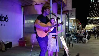 Kirzy plying live music I'm corralejo in fuerteventura in canary Islands 🇮🇨 2022