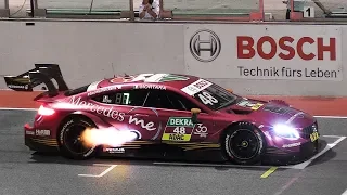 Sights & Sounds of the first ever DTM Race Weekend by night: Flames, Sparks, Race Start Procedure