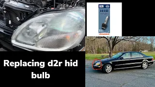 How to change d2r hid bulb easily mercedes w220