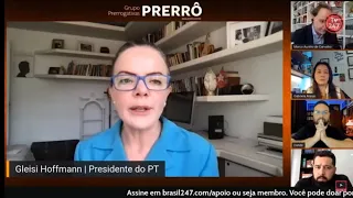 Acompanhe a entrevista de Gleisi Hoffmann ao Grupo Prerrogativas