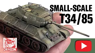 Testing ATOM by AMMO acrylics on the DRAGON 1/72 T34/85 with bedspring armour.