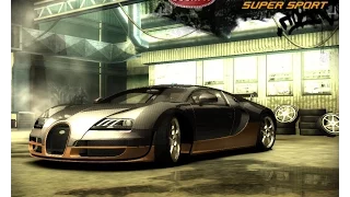 NFS MW Mod - Bugatti Veyron Super Sport Max Speed ~ 506 km/h