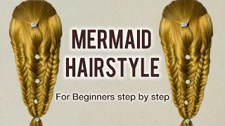 MERMAID HAIRSTYLES IN 5 MINUTES || EASY AND STYLISH UPDO || @MakeupandHairwithSilvi #mermaidhair