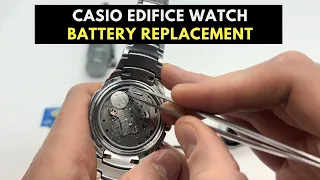 Casio Edifice Watch Battery Replacement | 371 AG6 SR920SW Battery Replacement