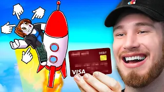 Spending $100,000  for the FASTEST ROCKET in Roblox Racing Rocket