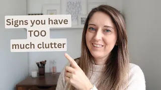 Signs you have too much clutter | minimalist living | declutter your life #minimalist #clutterfree