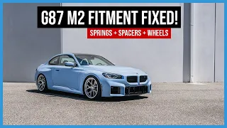 Correcting the BMW G87 M2 Fitment! (Springs + Spacers + Wheels)