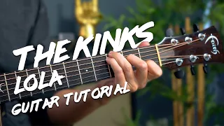 Play LOLA by The Kinks with EASY chords on acoustic guitar