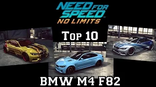 NFS No Limits | Top 10 - BMW M4 F82 (May 2017)