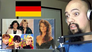 American Reacts To All German #1s of the 80s Nr 1 Hits Deutschland 1980 1989