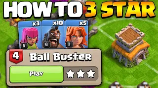 93 Housing Space 3 Star on Ball Buster Challenge!! | Haaland's Challange 4 - Clash of Clans