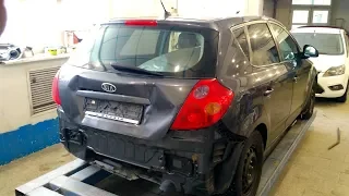 KIA Ceed, удар в зад.