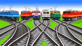 踏切アニメ  あぶない電車 TRAIN 🚦 Fumikiri 3D Railroad Crossing Animation # train #2