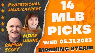 14 FREE MLB Picks and Predictions on Morning Steam Show for Today, Wednesday 5/31/2023