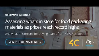 Webinar: Assessing What's in Store for Food Packaging Materials as Prices Reach Record Highs