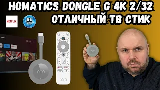 ТОП ТВ СТИК HOMATICS DONGLE G 4K С СЕРТИФИКАЦИЕЙ И DOLBY ATMOS, HDR 10, HDR10+ И NETFLIX