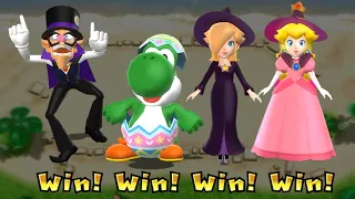 Mario Party 9 Waluigi Vs Yoshi Vs Rosalinna Vs Peach - 1 Vs 3 Minigame