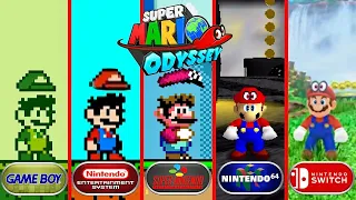 Super Mario Odyssey - Game Boy vs NES vs SNES vs N64 vs Switch