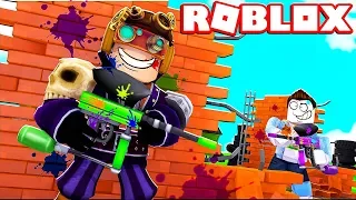 PORTO I MIEI AMICI A GIOCARE A PAINTBALL SU ROBLOX!!!