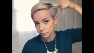 Pixie Hair Tutorial- waves using a flat iron