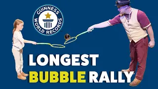 Record-breaking longest BUBBLE RALLY! | Guinness World Records