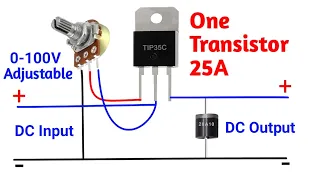 How To Make Adjustable Voltage Regulator Using MOSFET!
