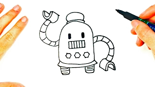 How to draw a Robot | Cute Robot Easy Draw Tutorial