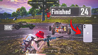 Solo vs Squad Gameplay | Iphone 11 BGMI 24 Finishes Gameplay | 5 Fingers + Gyroscope | Samar Playz