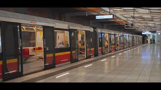 Poland, Warsaw, metro ride from Młynów to Płocka