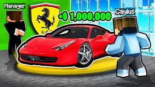 Stealing EVERY FERRARI From Dealership in MINECRAFT!