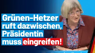 Grünen-Hetzer ruft dazwischen, Präsidentin muss eingreifen! Gerrit Huy - AfD-Fraktion im Bundestag