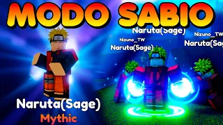 EVOLUI MEU NARUTO MITICO PARA O MODO SENNIN NO NOVO TOWER DEFENSE DE ANIMES DO ROBLOX