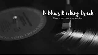 B blues backing track