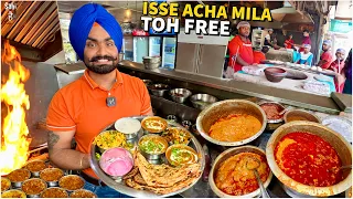 Punjabi 199/- No 1 Dhaba Street Food India | HEAVY DUTY Desi Ghee Thali