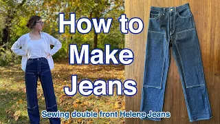 How to Make Jeans! Sewing double front Helene Jeans