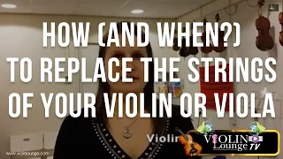 How (and when?) To Replace the Strings of Your Violin or Viola